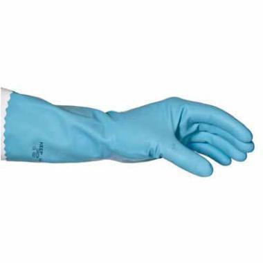 Handske Foodtech str XXL med Velourisering Latex Blå,12 par x 2 stk/pk