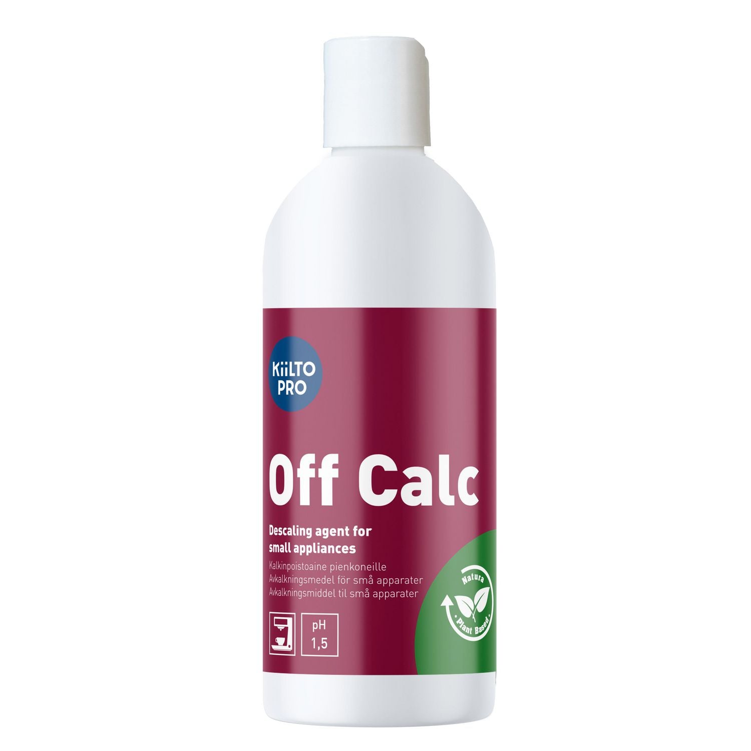 Afkalker Flydende Kiilto Pro Off Calc 500ml til elkedler/kaffe-/opvaskemaskiner,500 ml/fl