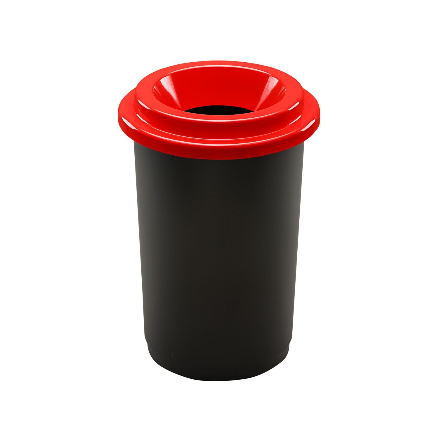 Affaldsspand ECO 50 ltr Sort m. rødt låg,stk
