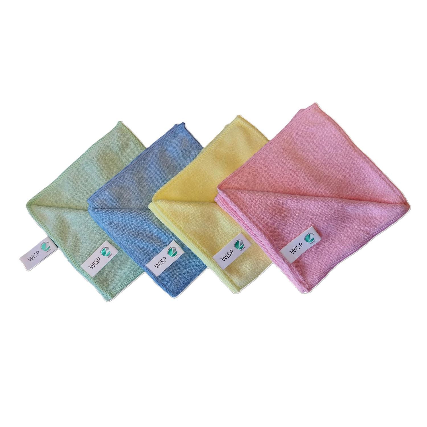 Microfiberklud Svanemærket 40X40cm Grøn,20 pk x 10 stk/krt