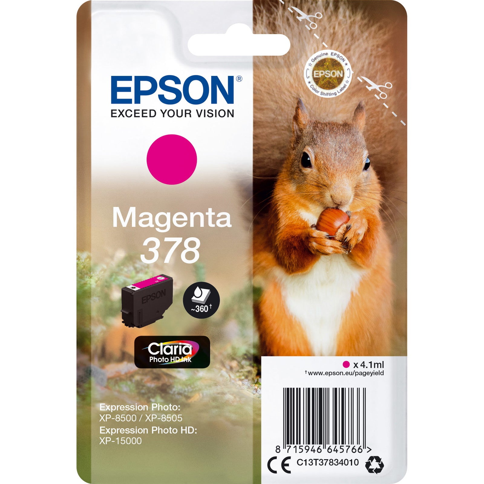 Epson Ink C13T37834010 M 378