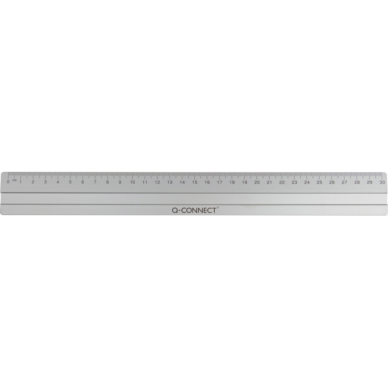Q-connect 30 cm aluminiumslineal