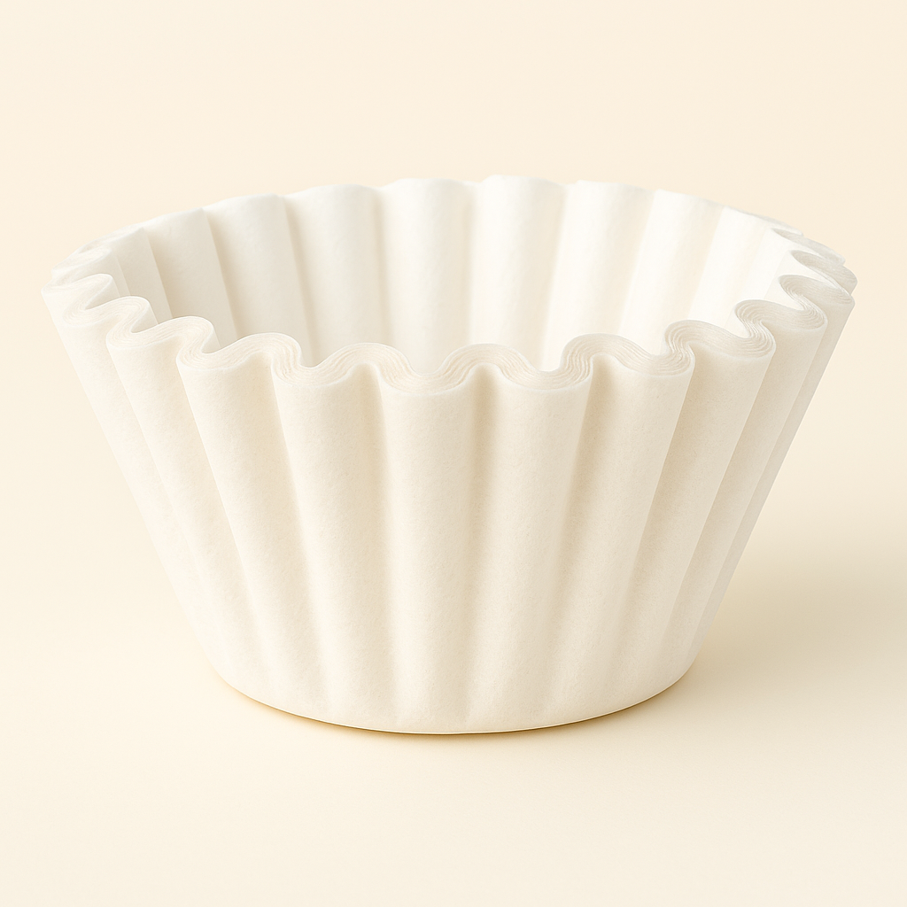 Kaffefilter Ø250/Ø90×H80 mm, bleget Svanemærket – 1000 stk pr. krt