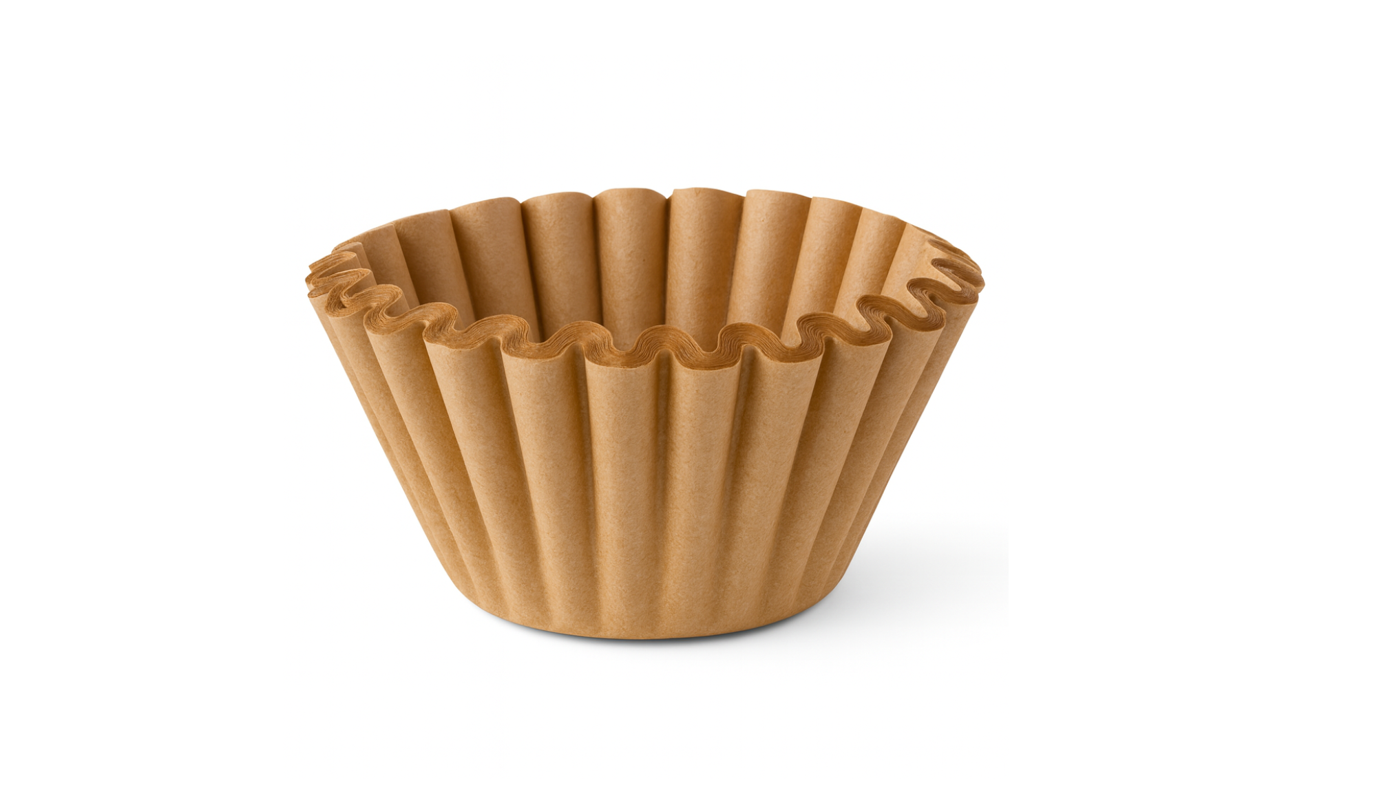 Kaffefilter Ø250/Ø110×H75 mm, ubleget Svanemærket – 1000 stk pr. krt