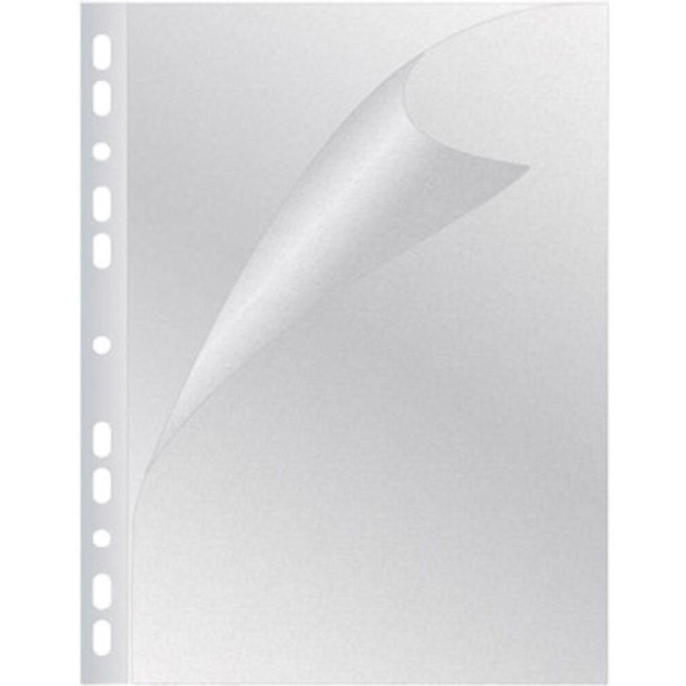Q-connect plastlomme A4 top/venstre 80my 100stk