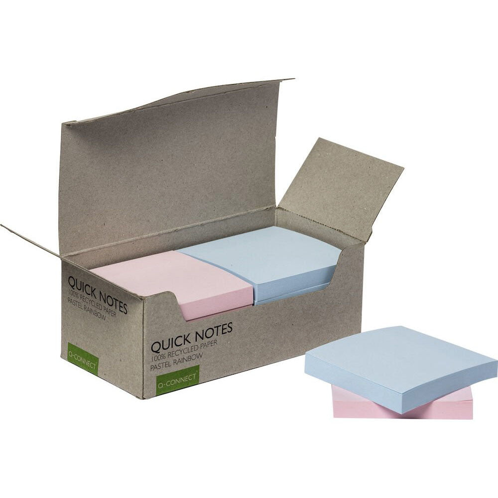 Q-connect Quick Notes 76x76mm flerfarvet