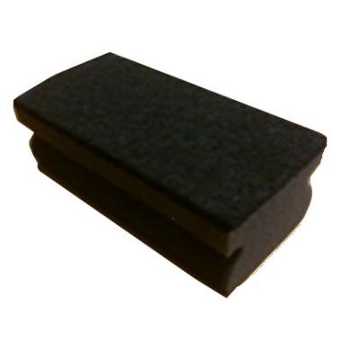 Skuresvamp, 140x70x50 mm, sort, grov skureeffekt (10 stk)