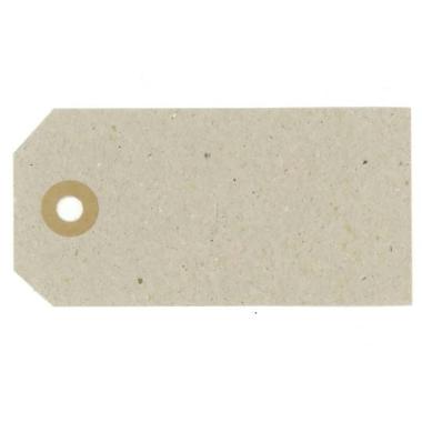 Manillamærke 3x6 cm uden Patentring Neutral