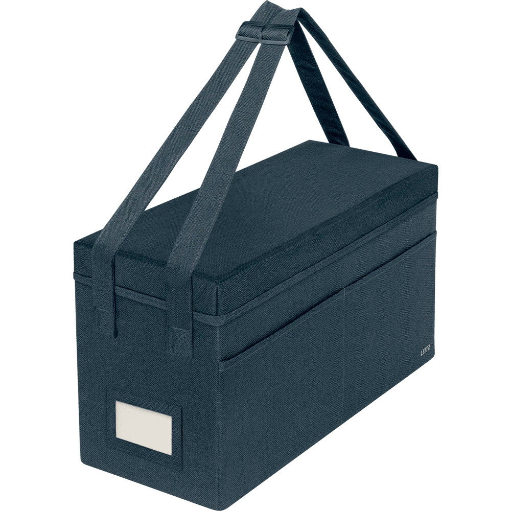 Leitz Hot Desking-arbejdstaske med låg 20x46,5cm fløjsgrå