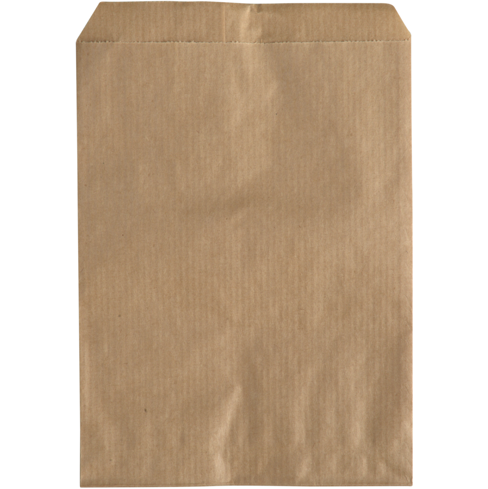 Slikpose - 250 stk - 17,5 x 12cm, 40 g/m2, brun, papir