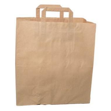 Bærepose 22 ltr 320x170x350 mm FSC 80 gr med Hank Papir Brun,200 stk/krt
