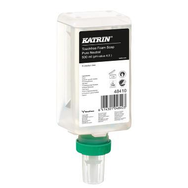 Sæbe Skum Katrin Natural uden parfume Touchfree 500 ml,12 fl x 500 ml/krt