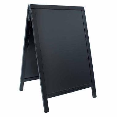 Gadeskilt Securit 85x55 cm Sort ramme,stk
