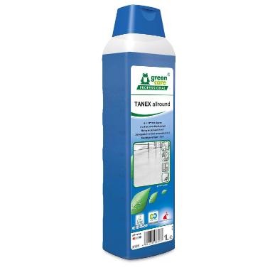 Universalrengøring Tanex Allround 4-i-1 Blomstermærket med parfume 1 ltr Blå,1 ltr/fl