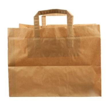 Bærepose 21 ltr 320x220x260 mm FSC 80 gr med Hank Papir Brun,175 stk/krt