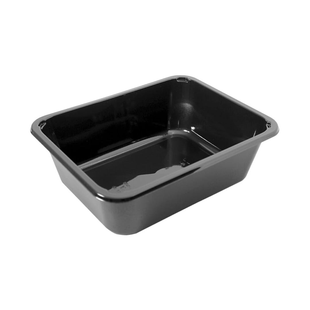 CPET Bakke 2227-1O Sort 1-Rum 227x178x70mm 1965ml (216 stk/karton)
