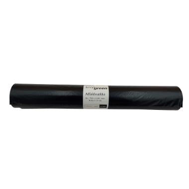 Affaldssække B700xL1100mm, Sort 100-liters – 70my (12 ruller)