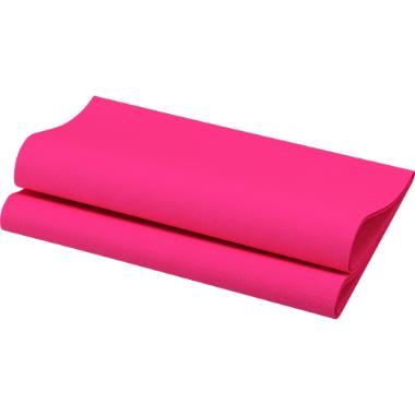 Middagsserviet, 1/4 Fold, 3-lags, 40x40, Fuchsia, Dunisoft, ( 60 stk )