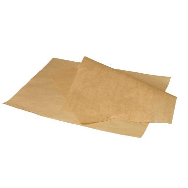 Burgerpapir Verive L300xB300mm brun Greaseproof FRA 80550388 L300xB400mm,500 stk/krt