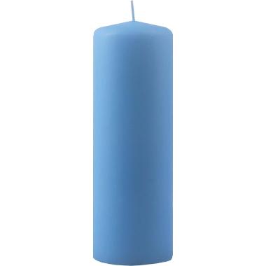 Bloklys Ø60x180 mm Brændetid 60 timer Isblå,stk