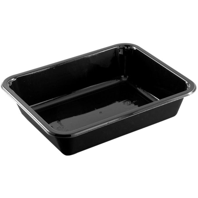 CPET Bakke 2227-1D Sort 1-Rum 227x178x50mm 1410ml (360 stk/karton)
