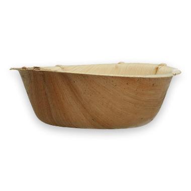 Skål Verive palmeblad rund 500ml Ø18,2cm natur,4 ps x 25 stk/krt