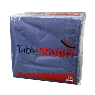 Frokostserviet, 1/4 Fold, 3-lags, 33x33, Table Smart, Mørkebllå, ( 125 stk )