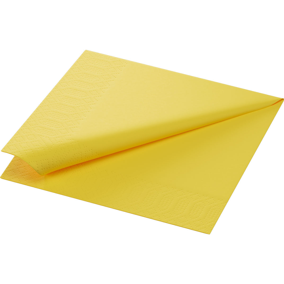 Frokostserviet, 1/4 Fold, 3-lags, 33x33, Duni, Gul, ( 125 stk )