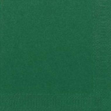 Kaffeserviet, 1/4 Fold, 3-lags, 24x24, Duni, Mørkegrøn, ( 250 stk )