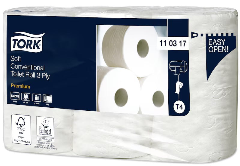 Tork Premium T4 3-lags Toiletpapir 42 ruller