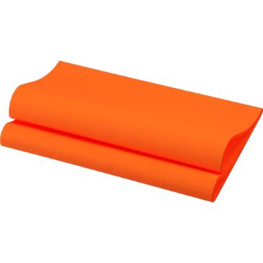 Middagsserviet, 1/4 Fold, 3-lags, 40x40,  Sun Orange, Dunisoft, ( 60 stk )