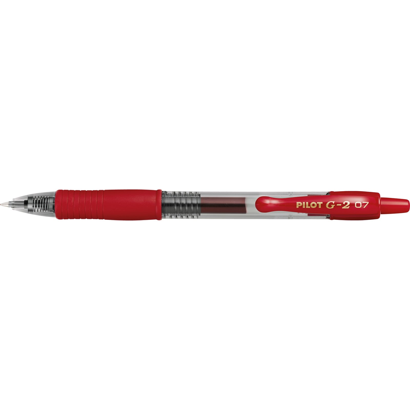 Pilot G2 gelpen med 0,7 mm spids i skrivefarven rød