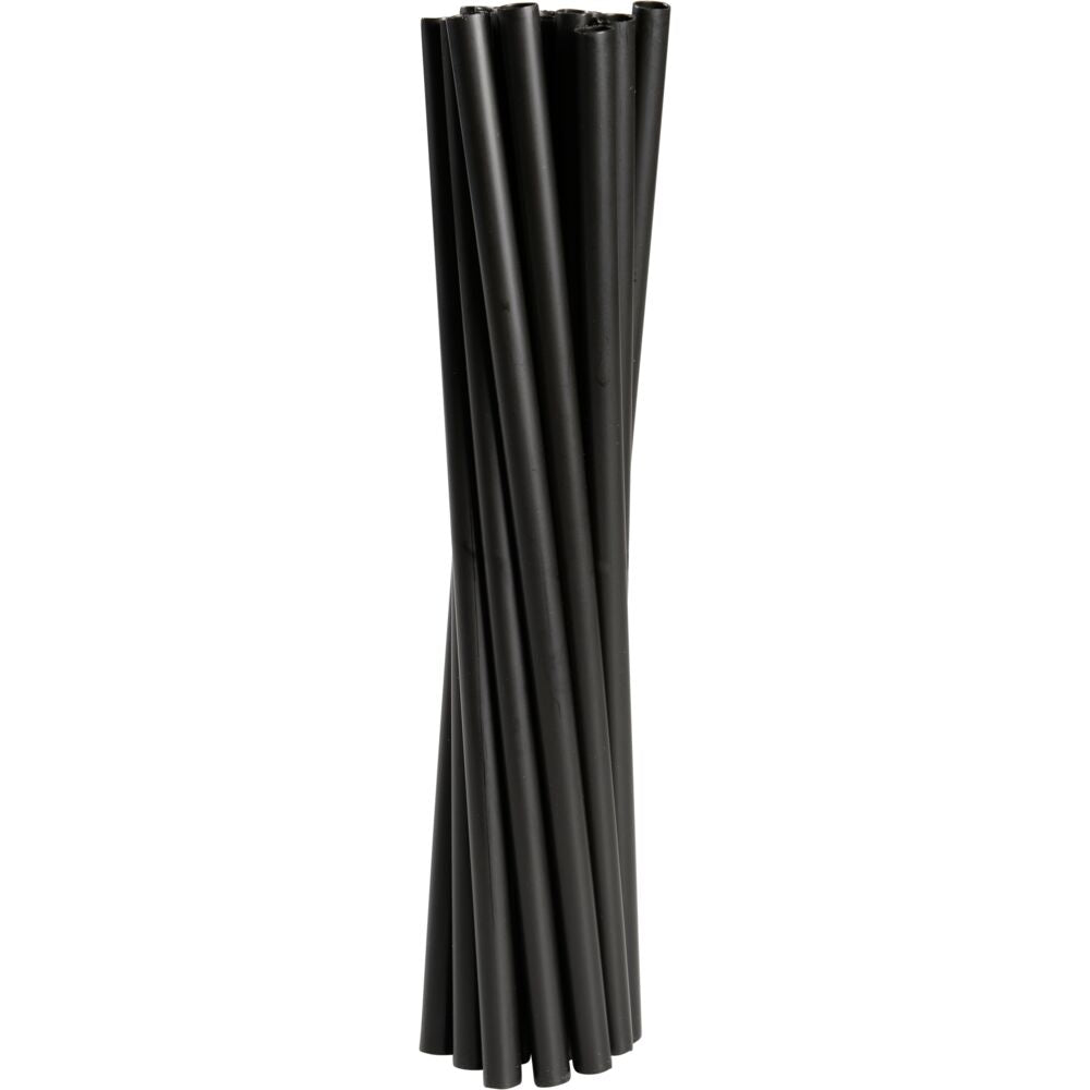 Flergangssugerør, Gastro, 24cm, Ø8mm, sort, PP