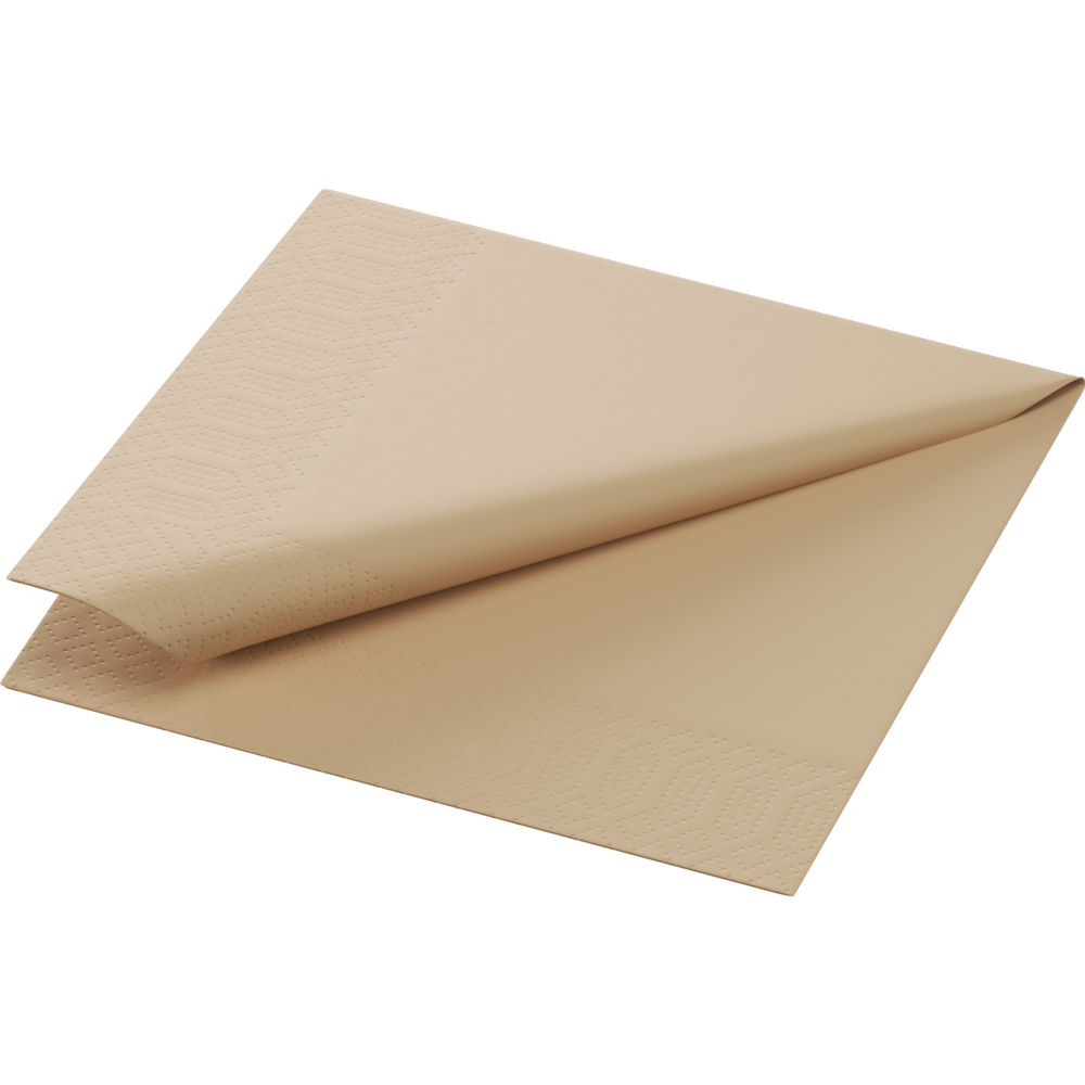Serviet Duni Natural brown 24x24 cm 2-lag Brun,300 stk/pk