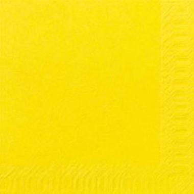 Serviet Duni 40x40 cm 3-lag Gul,125 stk/pk