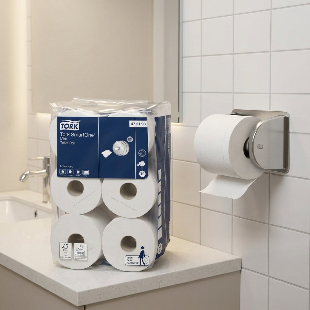 Tork SmartOne T9 Mini Toiletpapir 2-lag 111.6 m Hvid 12 ruller
